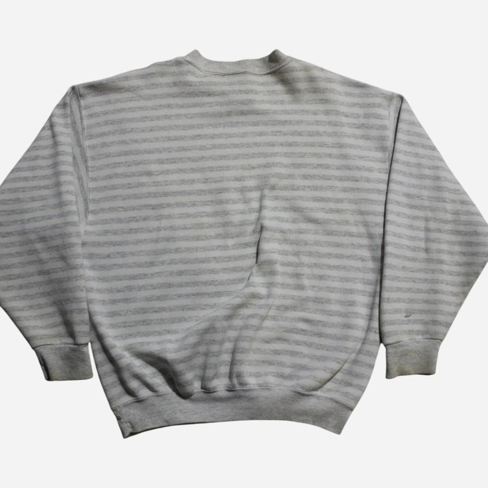 Mens Vintage 90s H.L. Miller Reno Skiing Striped Crewneck Sweatshirt - Picture 3 of 7